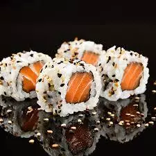 Uramaki salmão sem lactose sem crem