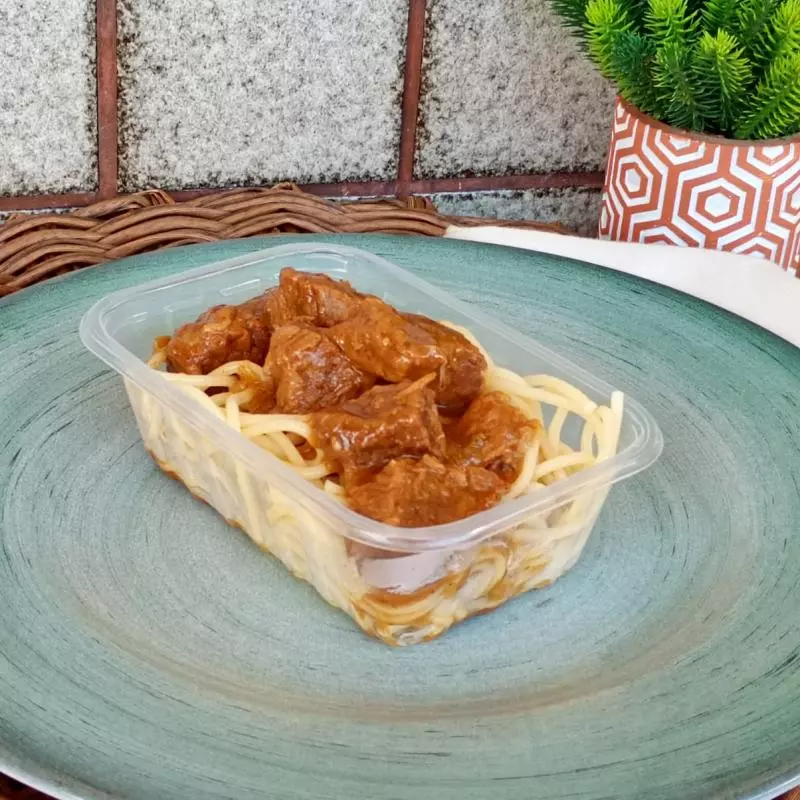 Mounjaro carne de panela macarrão