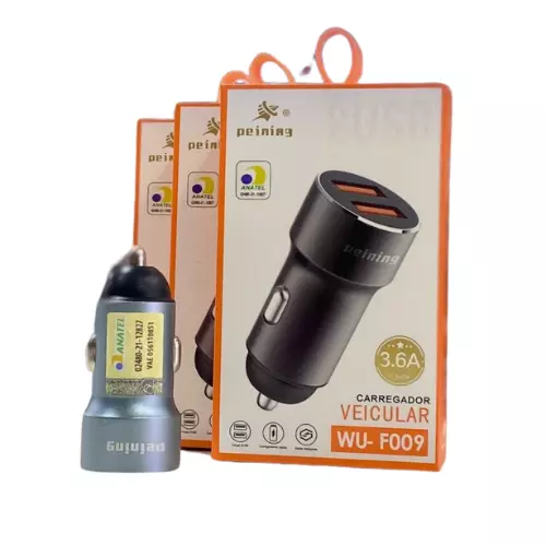 CARREGADOR VEICULAR 3.6A WU-F009