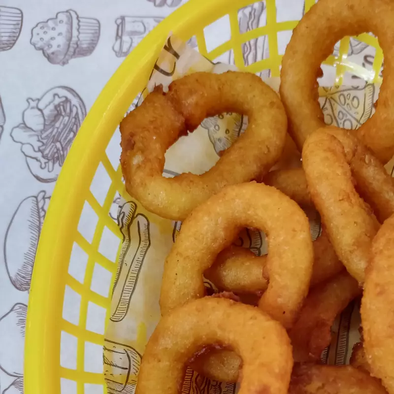 5 piezas de aros de cebolla