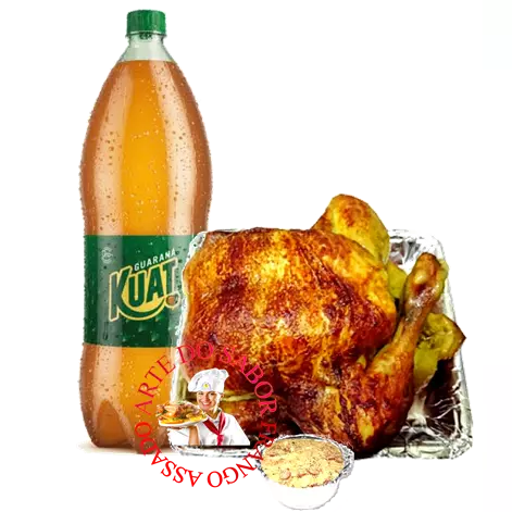 FRANGO ASSADO + REFRIGERANTE 2LT