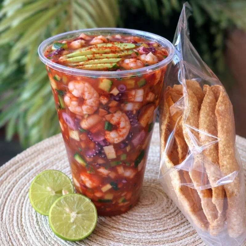 Cóctel de Camarón y Pulpo