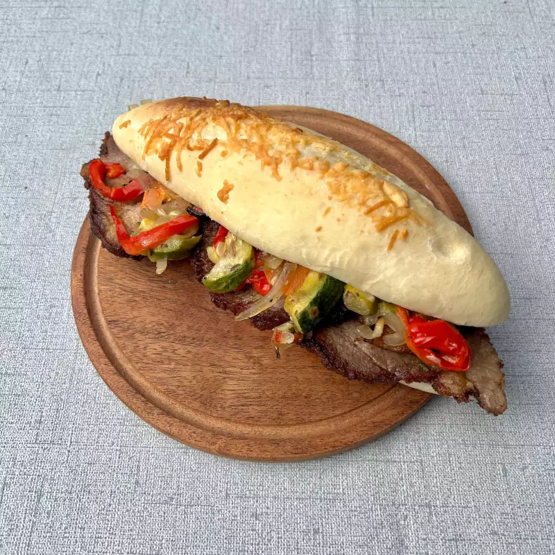 Sanguche de vacío c/fritas.