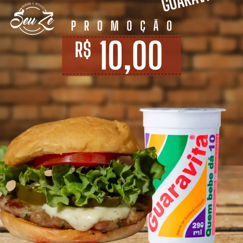 CHEESE BURGUER + GUARAVITA