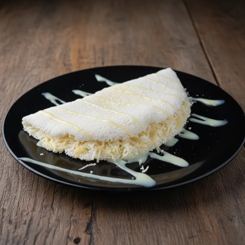 Tapioca c/ doce de leite e côco