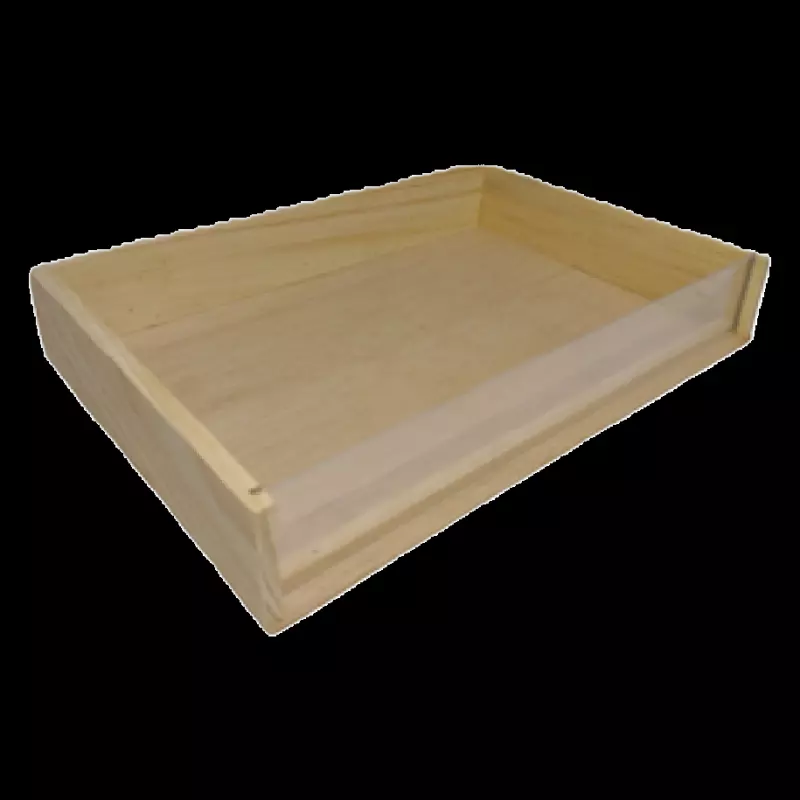 Caja Madera Frente Transparente