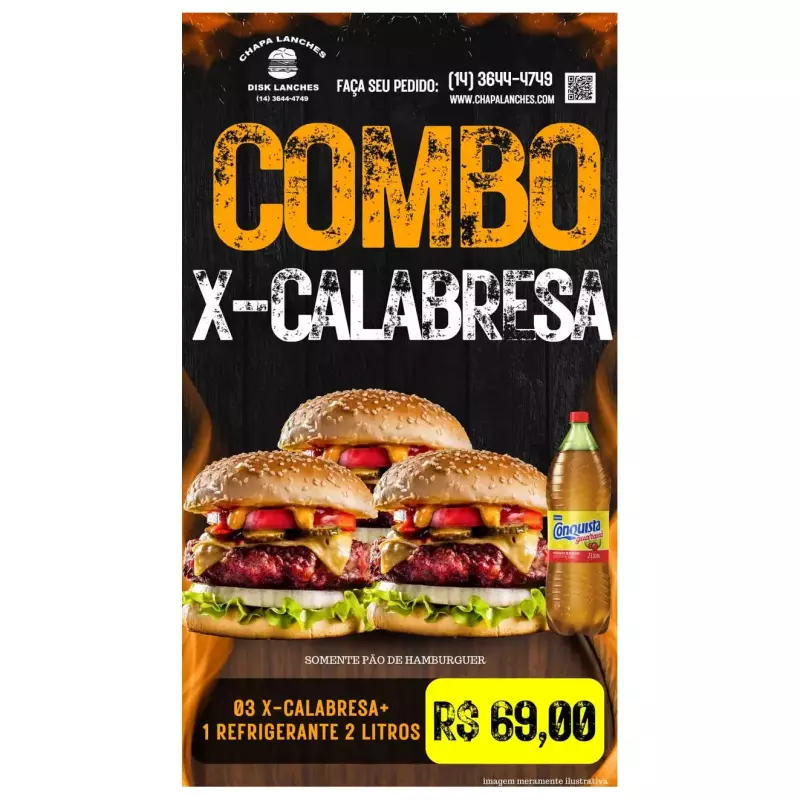 Combo 3 calabresa