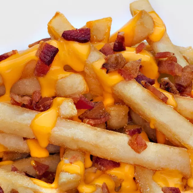 Papas fritas con tocineta