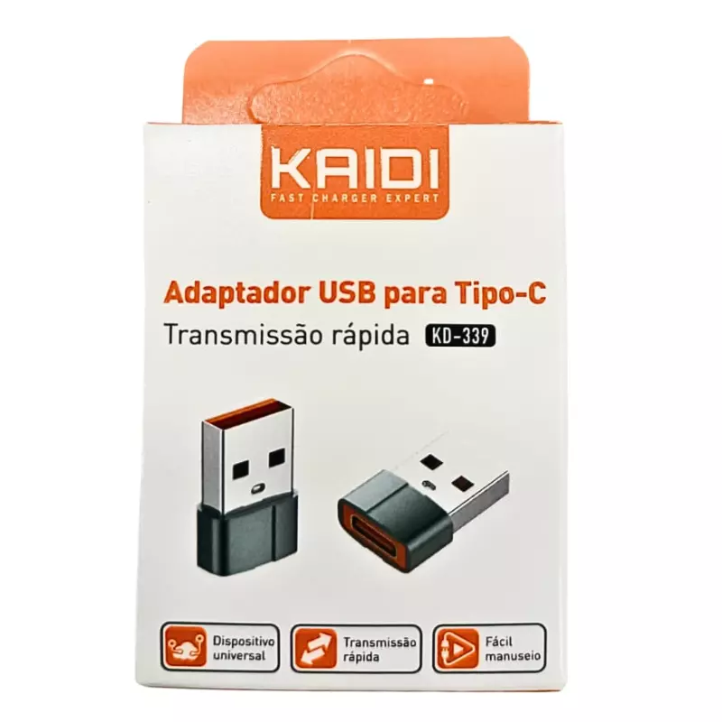 ADAPTADOR USB/TIPO-C KAIDI KD-339