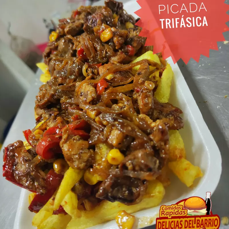 Picada trifásica A la BBQ