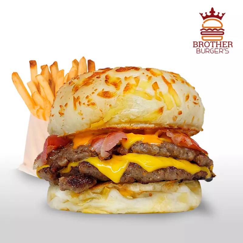 Harley doble con papas