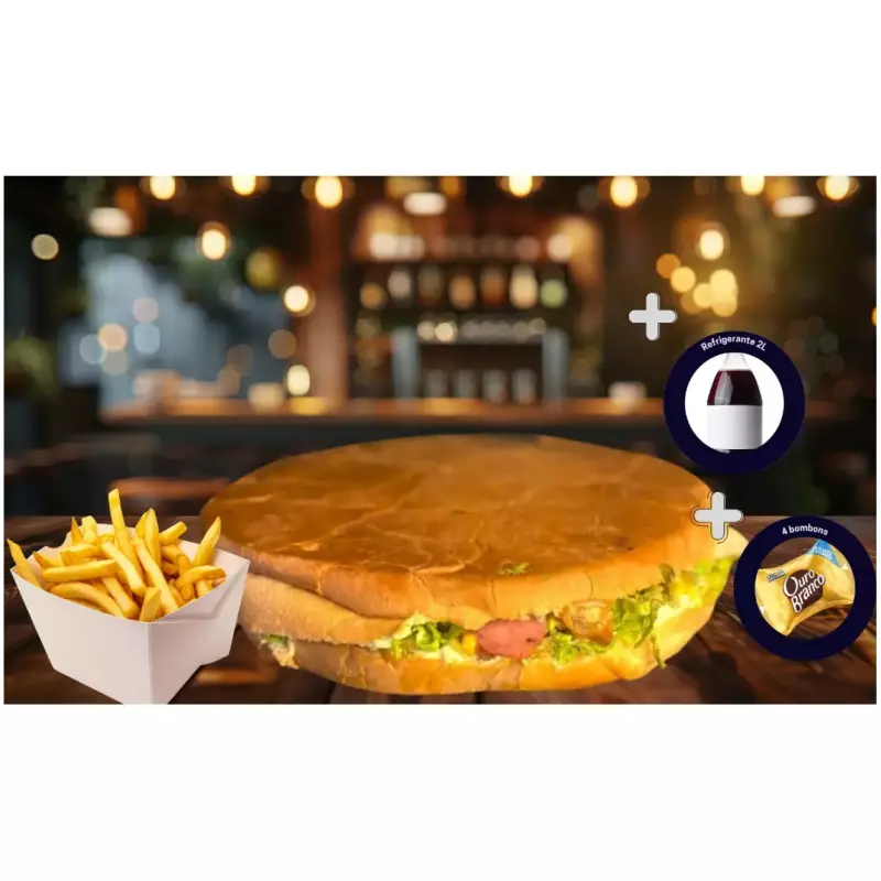 X Calota + Fritas + Refri+ bombons