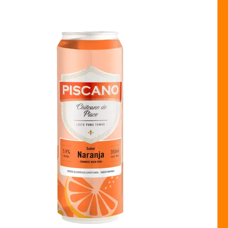 PISCANO LATA NARANJA 355 ml