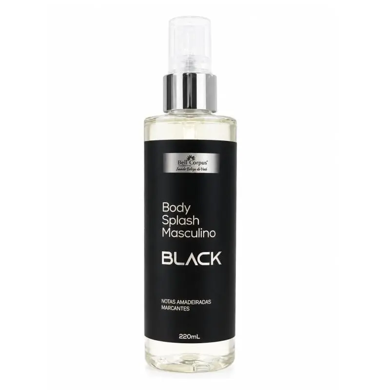 BODY SPLASH MASCULINO BLACK 200ML