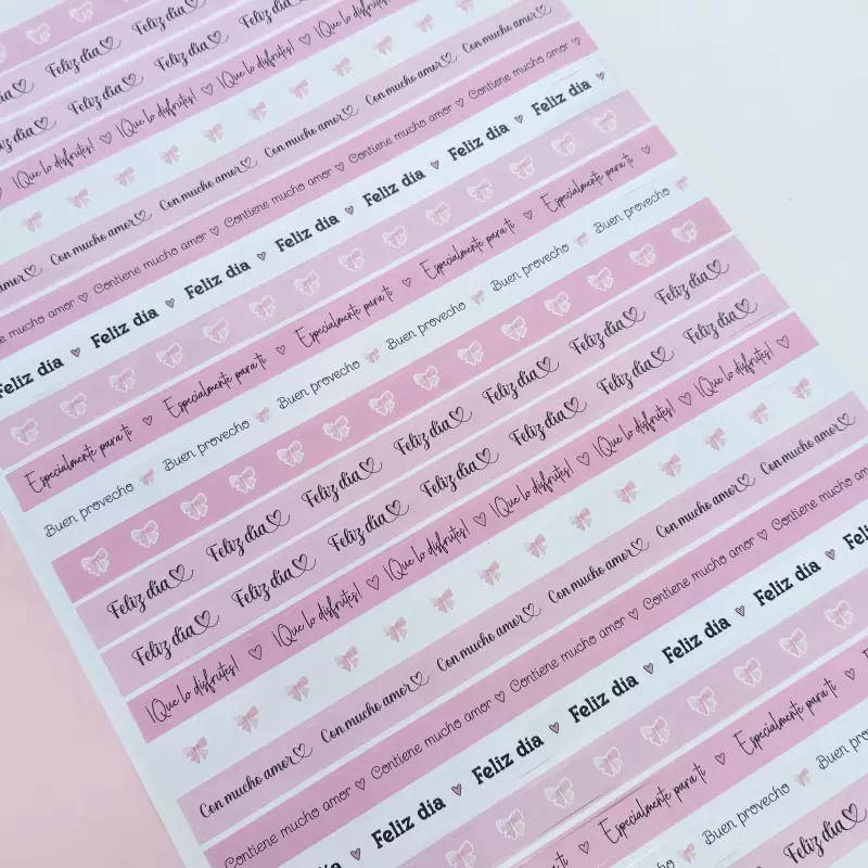 Hoja Pretroquelada Rayas mujer