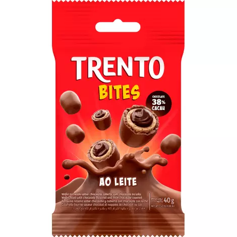 Trento Bites ao Leite 40G