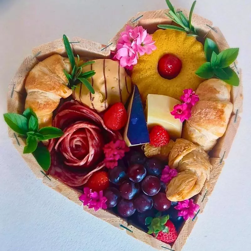 Tábua Coração Gourmet (Grazing) 🧀❤️