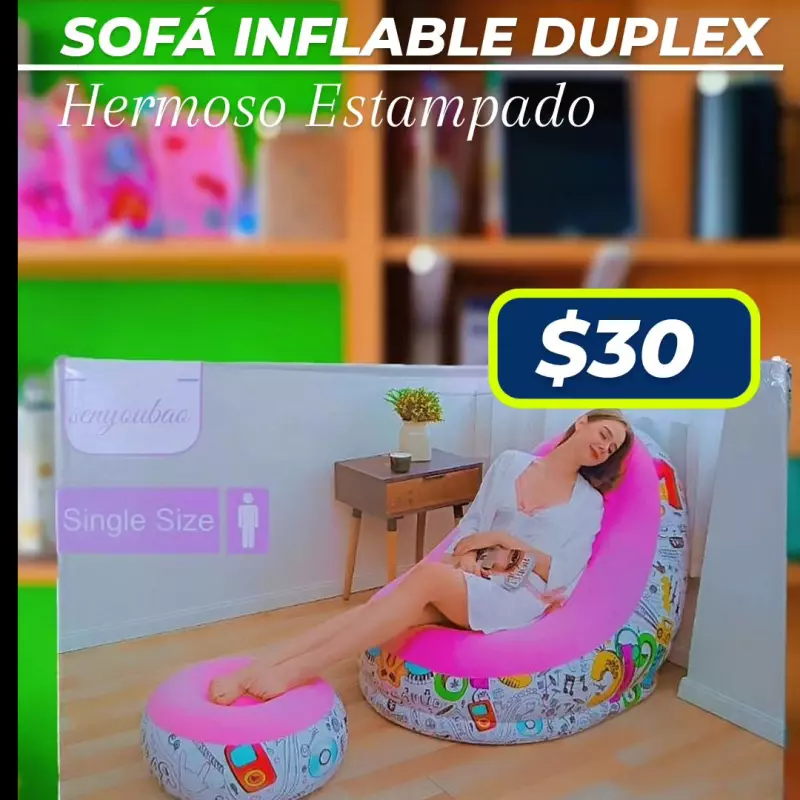 Sofá inflable duplex