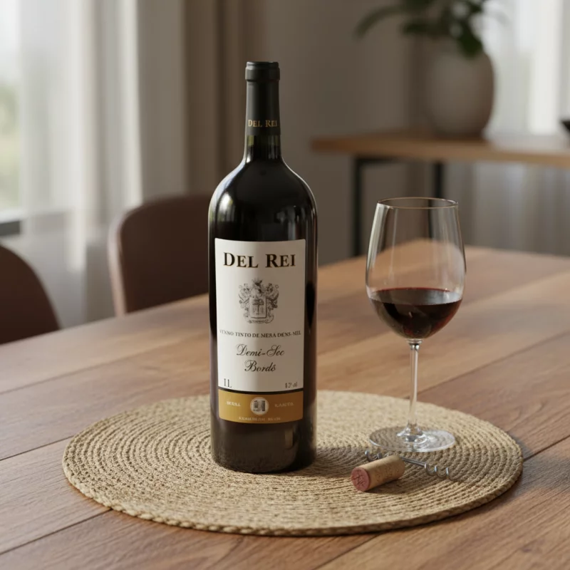 Vinho Del Rei Tinto Demi-Sec Bordo
