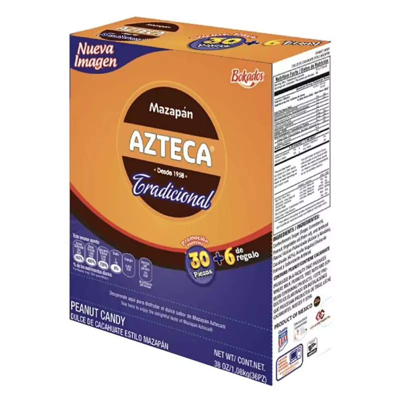 Mazapán Azteca c/30 + 6 Gratis