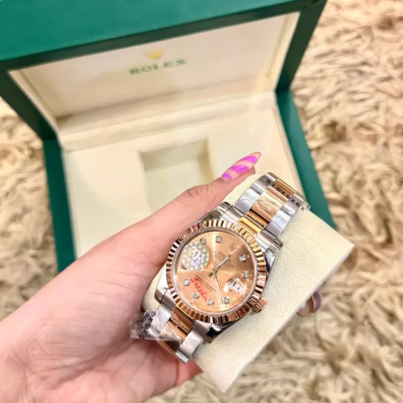 ROLEX SILVER ROSEGOLD