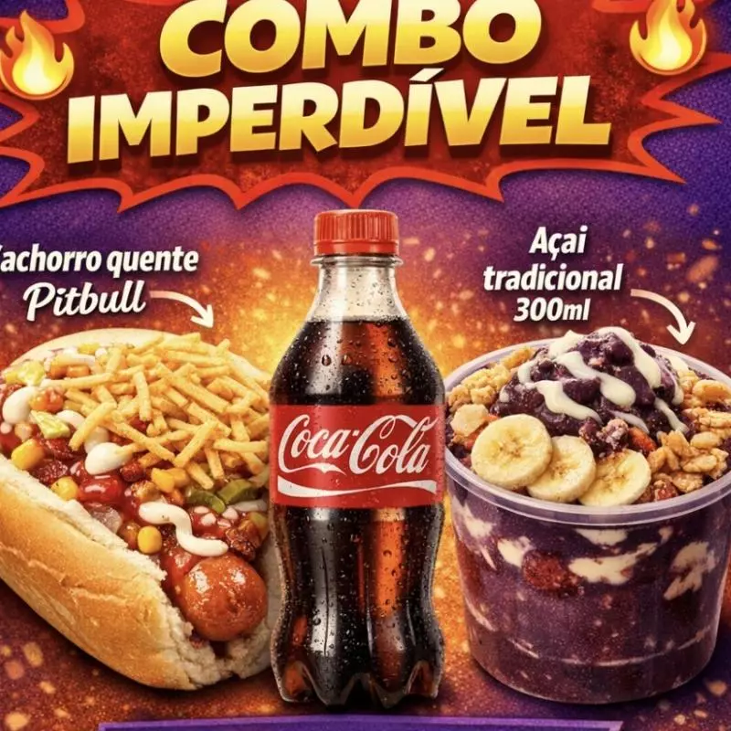 CACHORRO QUENT+ AÇAI+ REFRI 200ML