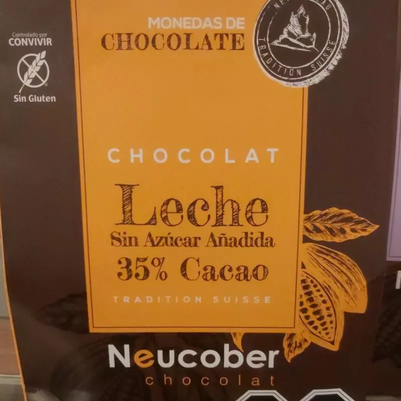 Monedas chocolate 35%cacao sin azucar