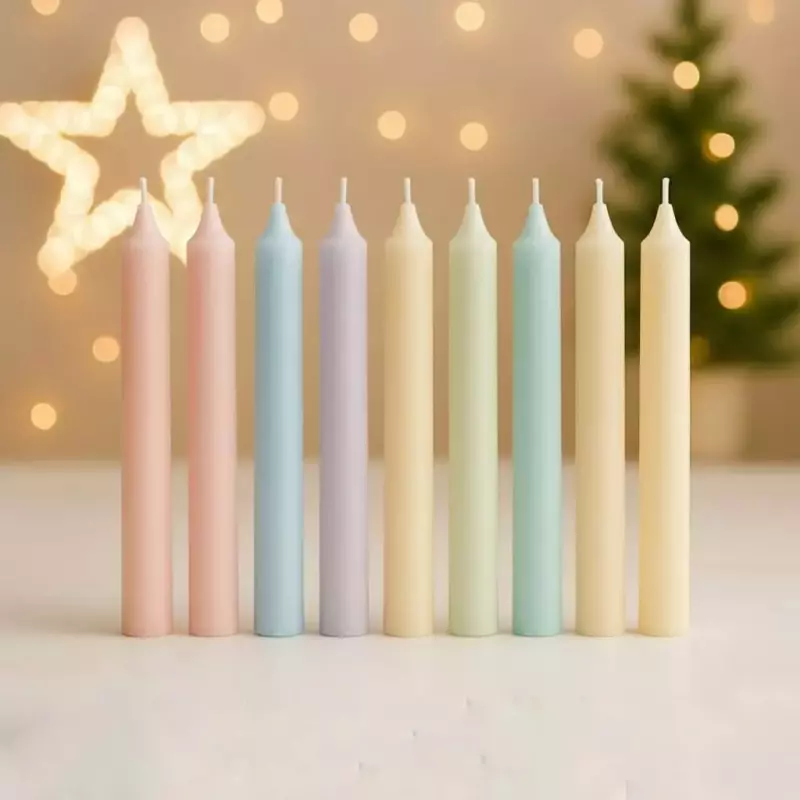 Caja velas x25 pastel 15c sin marcar