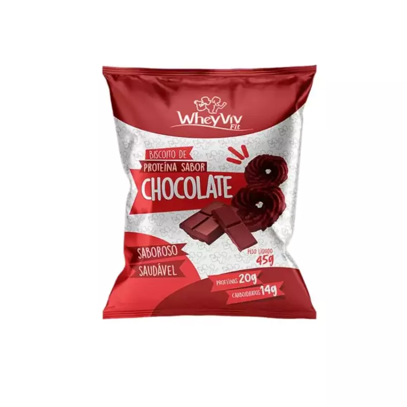 Biscoito Chocolate Protein - Wheyviv