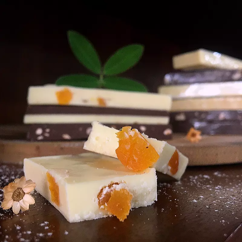 Barrinha Chocolate Branco com Damasco 25g