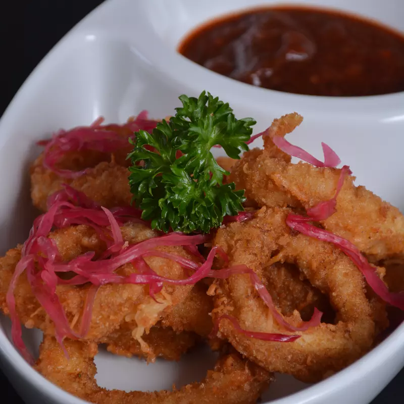 Chicharrón de pescado con papas