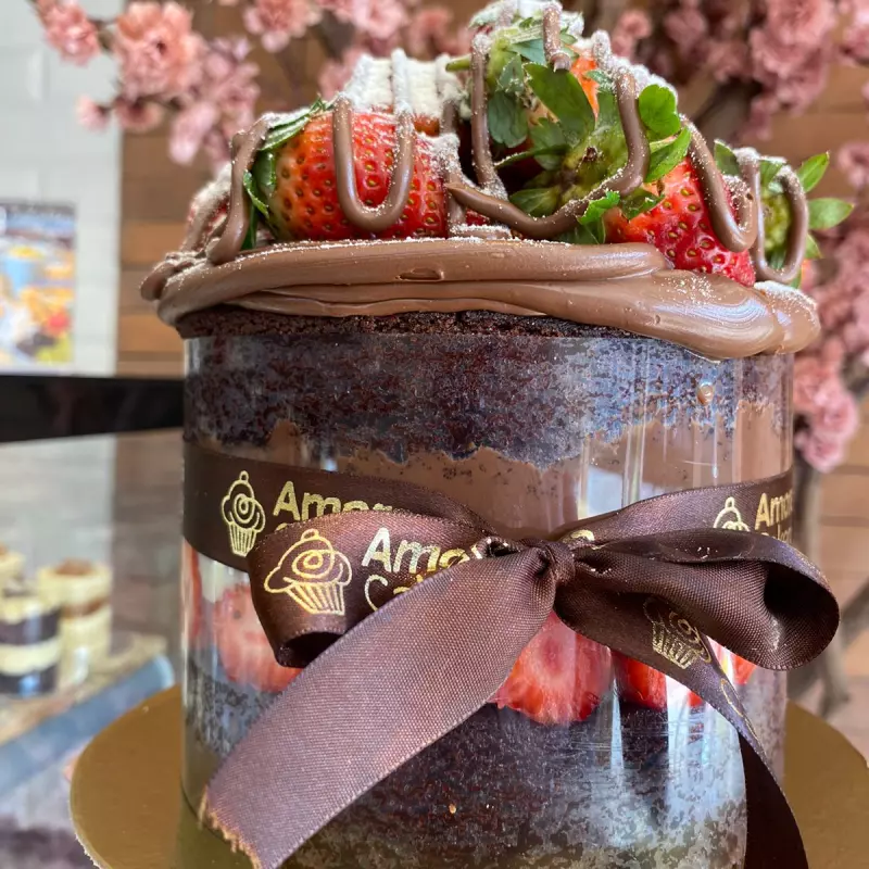 Naked Morango Ninho com nutella