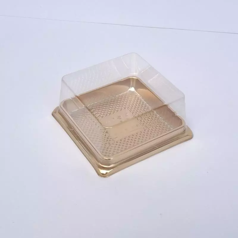 Domo cuadrado tapa alta dorado