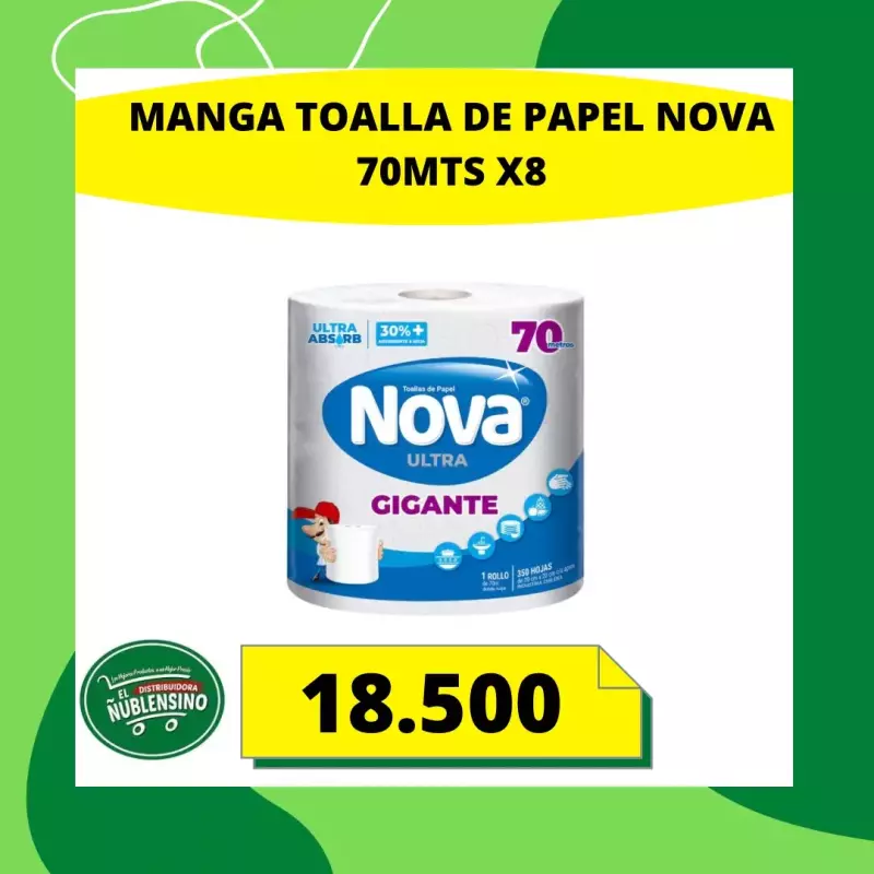 Manga toalla nova gigante 8x70mtrs