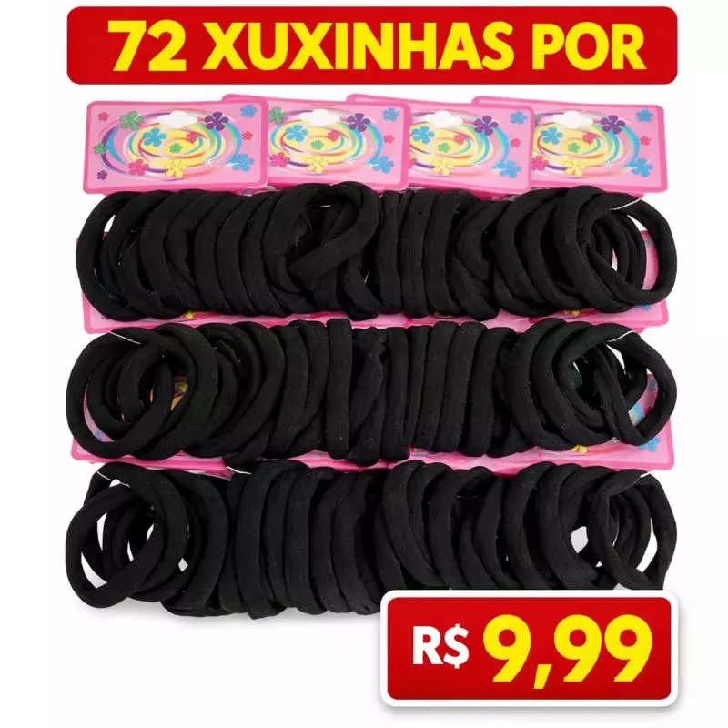 KIT XUXINHA PRETA 72 UNIDADE