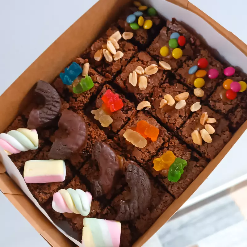 Caja de 20 minibrownies