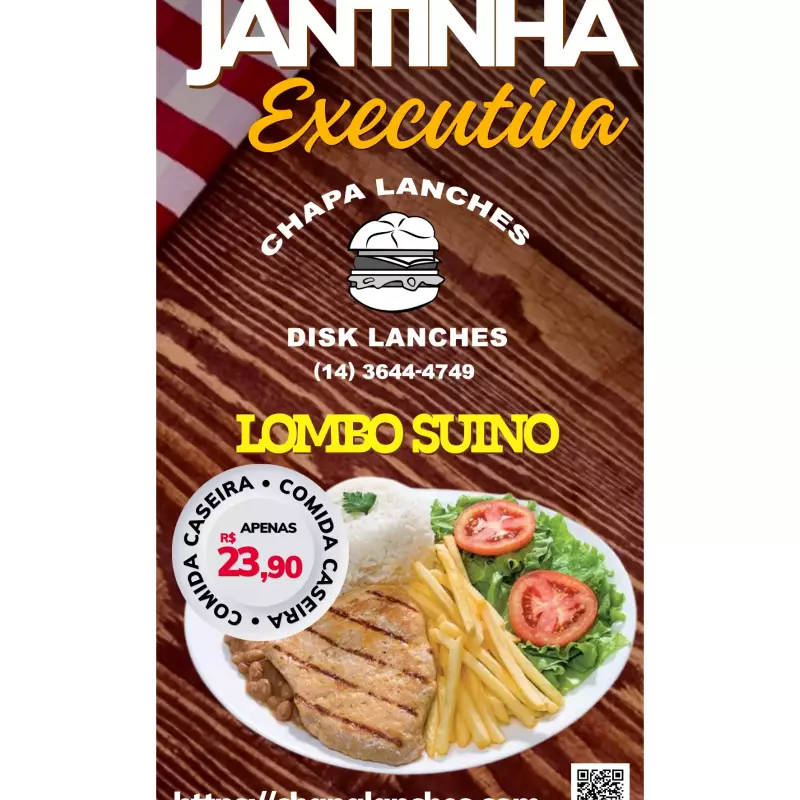 PRATO EXECUTIVO DE LOMBO SUINO