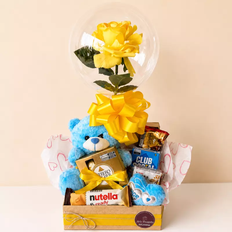 CAIXOTE DE LUXO AMARELO
