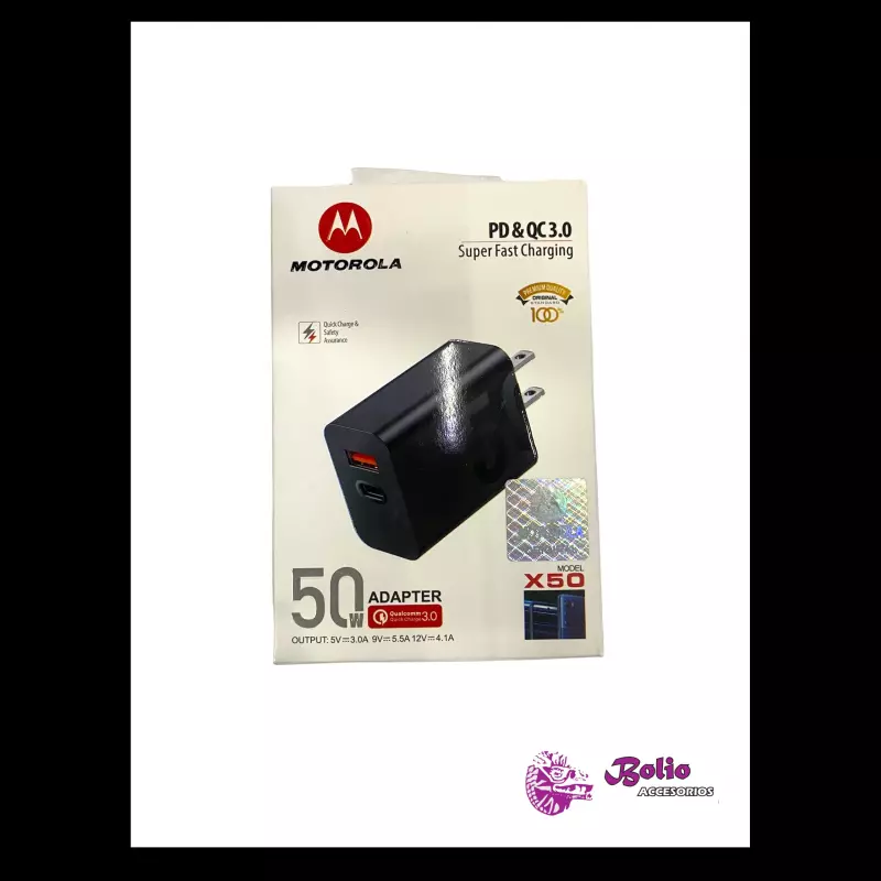 Clave: DMSC5 Cargador Dual Moto 50W