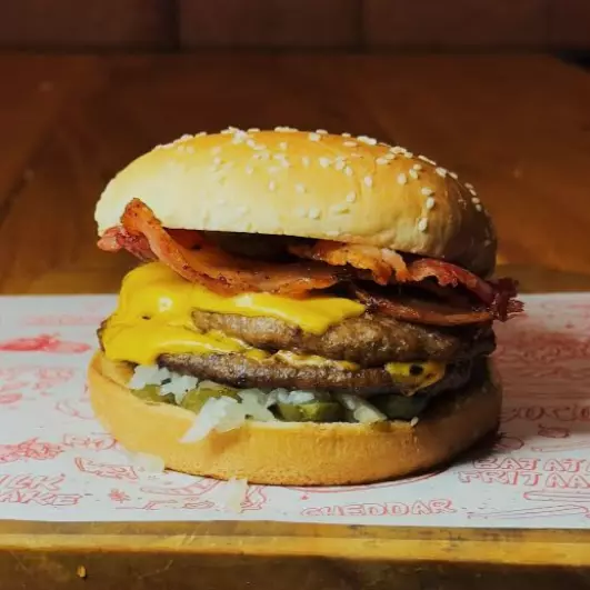 Smash duplo cheddar Bacon