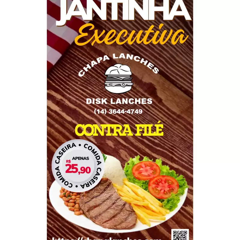 PRATO EXECUTIVO DE CONTRA FILÉ