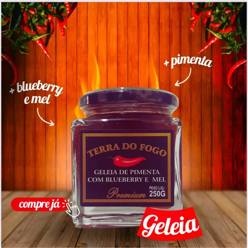 Geléia de pimenta Terra do Fogo