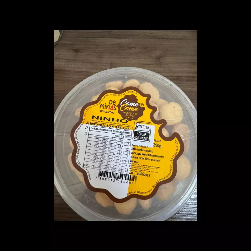 BISCOITO DE NATA 250 G