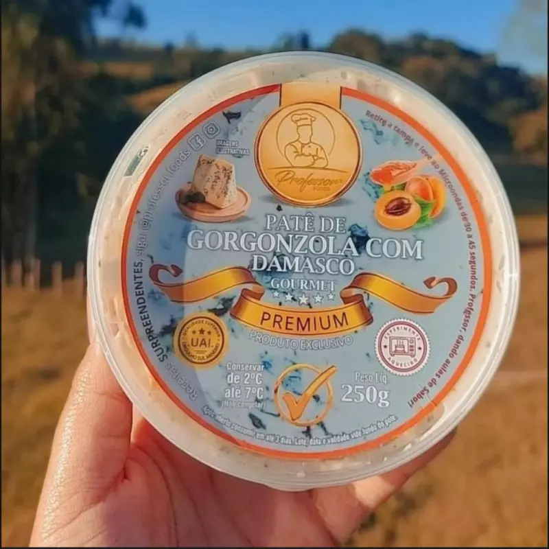 PATE PREMIUM GORGONZOLA E DAMASCO