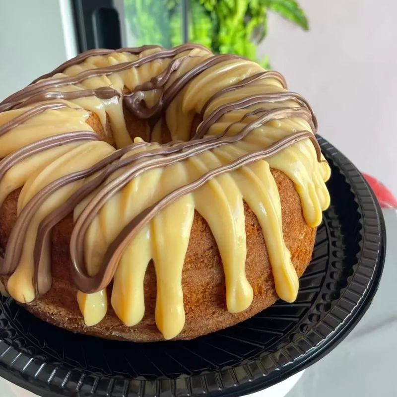 Bolo fofo 15f, br, ninho c/ nutela