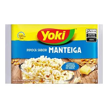 PIPOCA DE MICROONDAS COM MANTEIGA