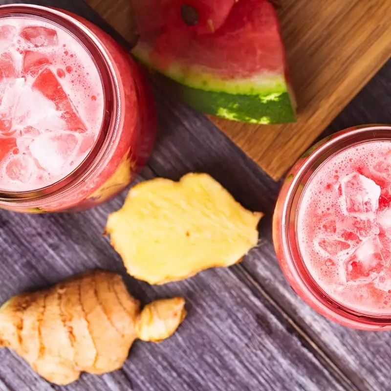 Detox de Melancia com Gengibre