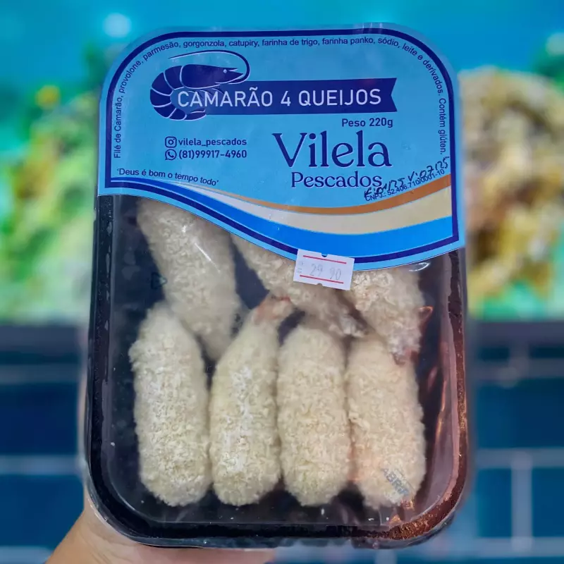 Camarão Com Quatro Queijos 220G