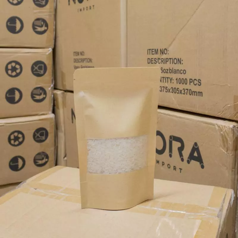 Doypack Kraft 12x18+4 #LB0001-12