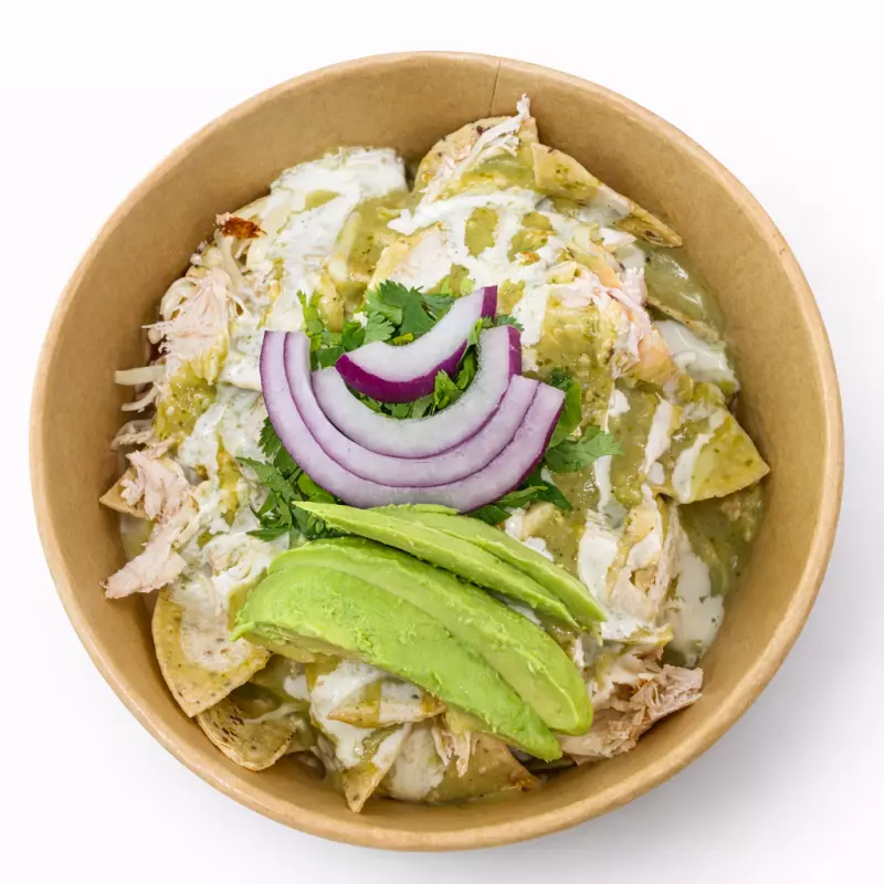 Chilaquiles Verdes con Pollo